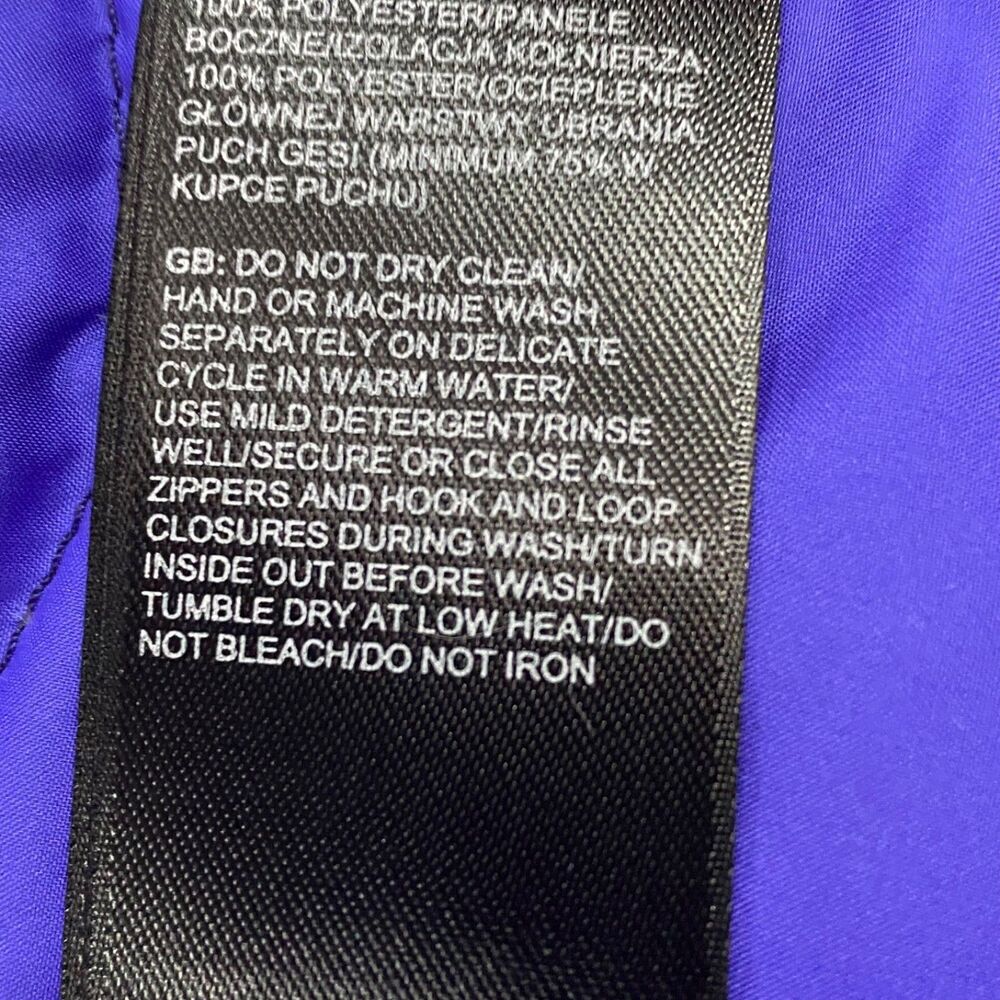 The North Face Women’s Puffer Vest Size S Purple Insulated Fall 2015 Pre-Owned - Picture 15 of 16